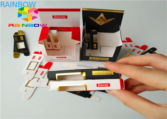 บรรจุภัณฑ์กล่องกระดาษอายุการใช้งานยาวนาน 0.5ml - 30ml CBD บรรจุขวดหยดน้ำมัน