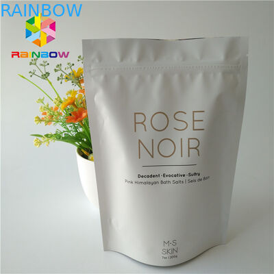 บรรจุภัณฑ์สครับกาแฟยืนขึ้นถุง K อลูมิเนียมฟอยล์ร่างกายอาบเกลือบรรจุกระเป๋า