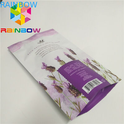 บรรจุภัณฑ์สครับกาแฟยืนขึ้นถุง K อลูมิเนียมฟอยล์ร่างกายอาบเกลือบรรจุกระเป๋า