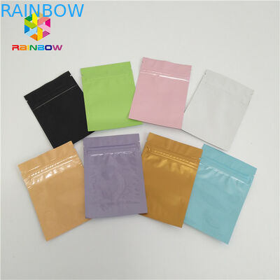 3 X 4 นิ้วฟอยล์ถุงบรรจุภัณฑ์อลูมิเนียมอาหารเกรดความร้อนปิดผนึกรับรอง ISO 9001