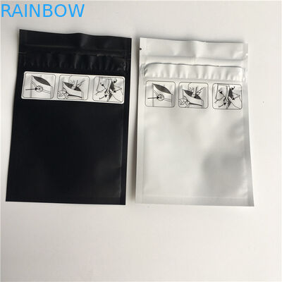 Childproof Heat Seal บรรจุภัณฑ์ถุง Ziplock พิมพ์ Mylar อลูมิเนียมฟอยล์เรียงรายถุง