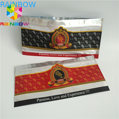 ผนึกถุงพลาสติก Ziplock บรรจุภัณฑ์ที่ชัดเจน Holographic Frosted ซิการ์การเก็บรักษาอาหาร