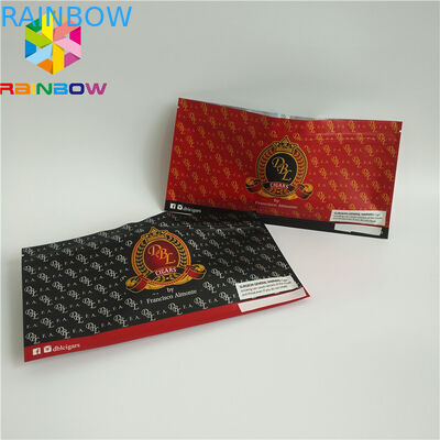 ผนึกถุงพลาสติก Ziplock บรรจุภัณฑ์ที่ชัดเจน Holographic Frosted ซิการ์การเก็บรักษาอาหาร