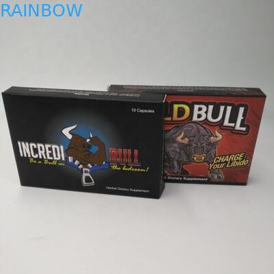 พับเก็บได้เองถุงบรรจุภัณฑ์กระดาษแข็ง 300 แกรม 7 วัน 2 วันกล่องยา