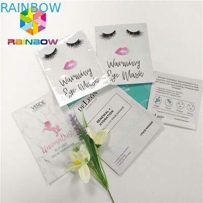 3 ชั้นหน้ากากลามิเนตฟอยล์อลูมิเนียมเปล่ากระเป๋าเครื่องสำอางหน้ากากกระเป๋าผนึก