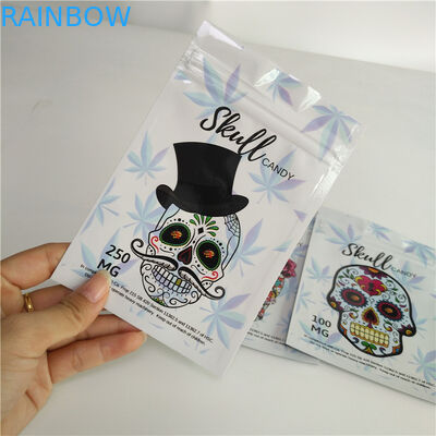 3.5g Custom Mylar Bags บรรจุภัณฑ์อลูมิเนียมฟอยล์สำหรับวัชพืช / สมุนไพร / ยา