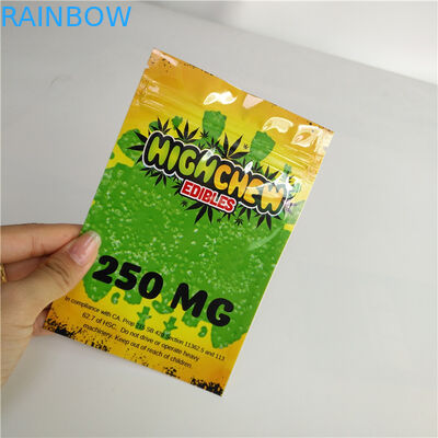 3.5g Custom Mylar Bags บรรจุภัณฑ์อลูมิเนียมฟอยล์สำหรับวัชพืช / สมุนไพร / ยา