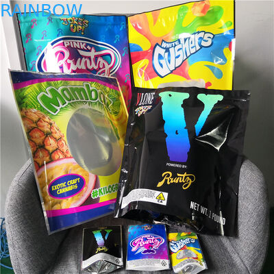 กลิ่นพลาสติกยืนขึ้นกระเป๋าดอกไม้ถุงบรรจุภัณฑ์ Mylar ผนึก