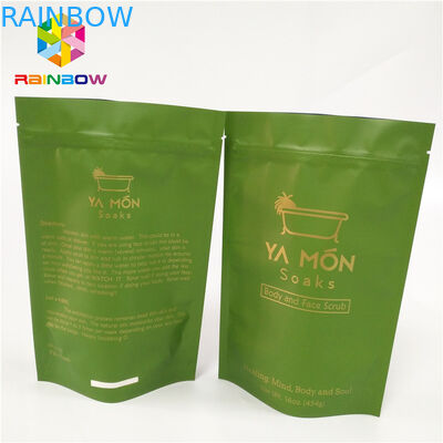 อลูมิเนียมฟอยล์ Mylar พลาสติกผนึกยืนขึ้นถุง Doypack สำหรับขนมน้ำตาลบรรจุขนม