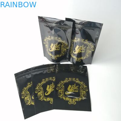 ถุงพลาสติกย่อยสลายได้บรรจุภัณฑ์ CBD วัชพืชอลูมิเนียมฟอยล์ถุง Ziplock แพทย์ Hemps