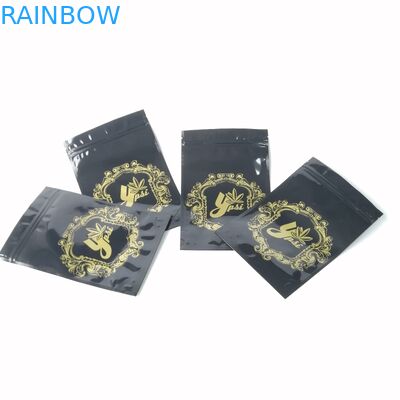 ถุงพลาสติกย่อยสลายได้บรรจุภัณฑ์ CBD วัชพืชอลูมิเนียมฟอยล์ถุง Ziplock แพทย์ Hemps