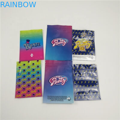 Ziplock บรรจุภัณฑ์ถุงพลาสติก Mylar วัสดุเกรดอาหารสำหรับผง / ยา / ป่าน