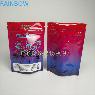 พลาสติกซิปล็อคบรรจุภัณฑ์ธูปสมุนไพรป่าชาย Runtz วัชพืชกระเป๋าคุกกี้