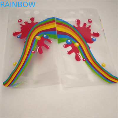 ล้างน้ำผลไม้นมเป้าเสื้อกางเกงกระเป๋าทนทานยืนขึ้นถุงฟอยล์ที่มีการจัดการ