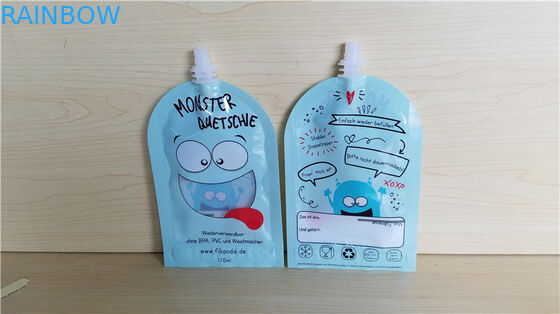 ถุงใส่อาหารหัดดื่มสำหรับเด็กอาหารเครื่องดื่มน้ำผลไม้ภาชนะบรรจุที่ปิดสนิท