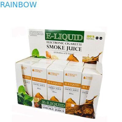 บรรจุภัณฑ์กล่องกระดาษพับได้ 10ml 15ml 30ml CBD Oil E Liquid ขวดสติ๊กเกอร์