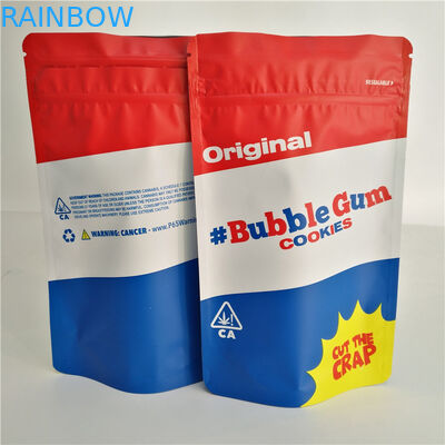 อลูมิเนียมฟอยล์เด็กหลักฐานถุง Ziplock บรรจุภัณฑ์ธูปสมุนไพรพิมพ์กราเวีย