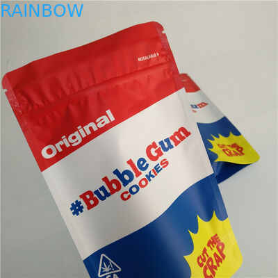 อลูมิเนียมฟอยล์เด็กหลักฐานถุง Ziplock บรรจุภัณฑ์ธูปสมุนไพรพิมพ์กราเวีย