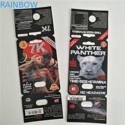 7K Panther ยาบรรจุภัณฑ์ทางเพศหญิงโลโก้ที่กำหนดเองพร้อมกล่องแสดง