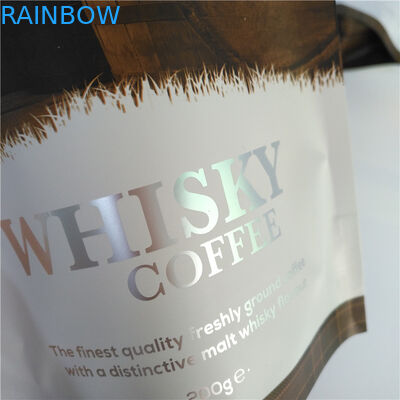 Doypack กระเป๋าหลวมถุงชาบรรจุภัณฑ์ยืนขึ้นซิปล็อคพิมพ์แบบกำหนดเอง