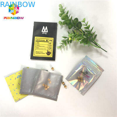 ยาลดความร้อนพิสูจน์กลิ่นแท็บเล็ตยาบรรจุภัณฑ์มินิ 3x5 นิ้วพร้อมฝาหลังใส