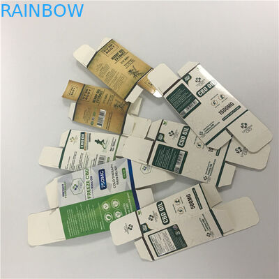 ที่กำหนดเองพิมพ์กล่องขนาดเล็ก 10 มิลลิลิตร 30 มิลลิลิตรขวดน้ำมันหอมระเหย CBD ขวดหยดน้ำมันบรรจุภัณฑ์กล่องกระดาษ