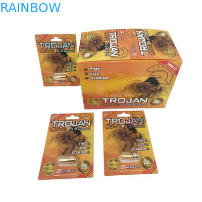 Panther / Rhino บรรจุภัณฑ์กล่องกระดาษยา 13 เม็ด, กล่องกระดาษยา 3 มิติแบบตุ่ม