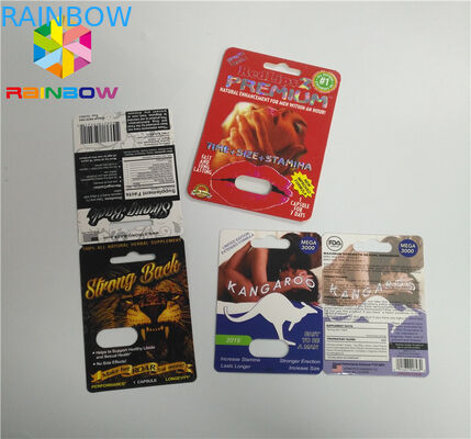 พิมพ์ UV บรรจุภัณฑ์บัตรตุ่ม CBD น้ำมันขวดกระดาษการ์ดตุ่ม / ตลับ Vape อิเล็กทรอนิกส์