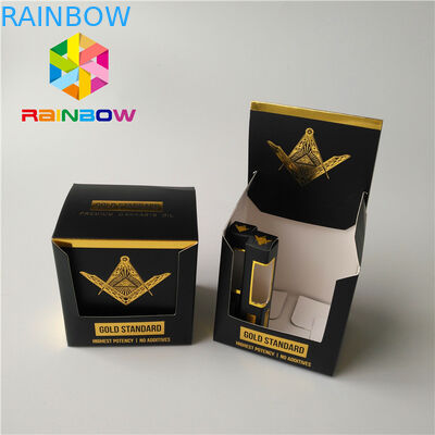 การออกแบบที่กำหนดเอง Cbd Vape ตลับ Mylar ถุงบรรจุภัณฑ์พื้นผิวด้านเสร็จ