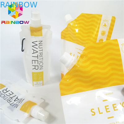 เครื่องดื่มน้ำผลไม้ถุงพวยบรรจุภัณฑ์รั่วซึมลามิเนตสำหรับเครื่องดื่ม