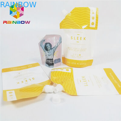 เครื่องดื่มน้ำผลไม้ถุงพวยบรรจุภัณฑ์รั่วซึมลามิเนตสำหรับเครื่องดื่ม