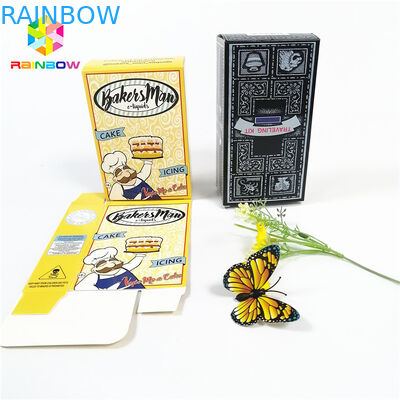 มันวาวเงาปั๊มร้อนโลโก้แบรนด์ OEM พิมพ์กล่องกระดาษของขวัญเครื่องสำอางขนตาบรรจุภัณฑ์บัตรกล่อง