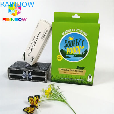 สีเต็มรูปแบบที่กำหนดเองโลโก้ยูวีกล่องกระดาษงานฝีมือที่มีรูแขวนขวดของขวัญกล่องบรรจุเครื่องสำอาง