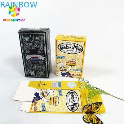 สีเต็มรูปแบบที่กำหนดเองโลโก้ยูวีกล่องกระดาษงานฝีมือที่มีรูแขวนขวดของขวัญกล่องบรรจุเครื่องสำอาง