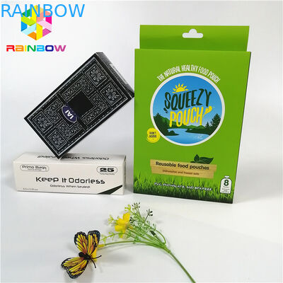 สีเต็มรูปแบบที่กำหนดเองโลโก้ยูวีกล่องกระดาษงานฝีมือที่มีรูแขวนขวดของขวัญกล่องบรรจุเครื่องสำอาง