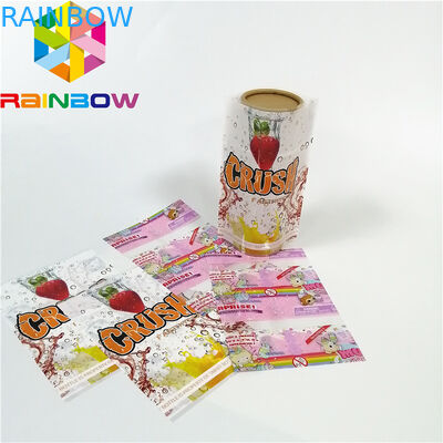 การพิมพ์ฉลากหดตัวแบบกำหนดเองวัสดุพลาสติก PET / PVC พื้นผิวการเคลือบผิวมัน
