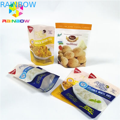 ทนความร้อนทำอาหาร Retort ถุงพลาสติกบรรจุภัณฑ์พิมพ์โลโก้ที่กำหนดเองลามิเนต