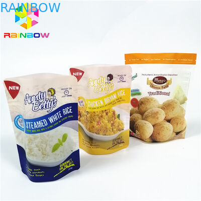 ทนความร้อนทำอาหาร Retort ถุงพลาสติกบรรจุภัณฑ์พิมพ์โลโก้ที่กำหนดเองลามิเนต