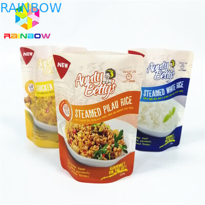 Fleixble ถุงทำอาหารยืนขึ้นถุงบรรจุภัณฑ์เครื่องปิดผนึกสูญญากาศขนาดที่กำหนดเอง