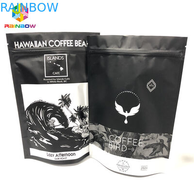 กราเวียร์พิมพ์ถุงฟอยล์อลูมิเนียม, กาแฟดินลุกขึ้นยืนถุงซิปด้วยวาล์ว