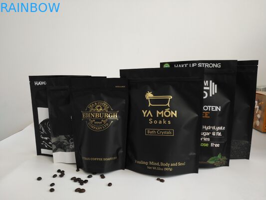 กราเวียร์พิมพ์ถุงฟอยล์อลูมิเนียม, กาแฟดินลุกขึ้นยืนถุงซิปด้วยวาล์ว