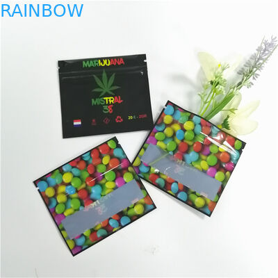 บรรจุภัณฑ์ธูปสมุนไพรใส Ziplock ขนาดเล็กฟอยล์อลูมิเนียมใสด้านเดียว