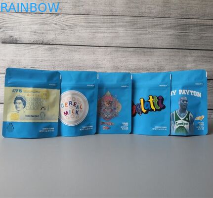 3.5 กรัมคุกกี้บรรจุภัณฑ์ธูปสมุนไพรกลิ่นหลักฐานยืนขึ้นถุงซิปวัชพืช