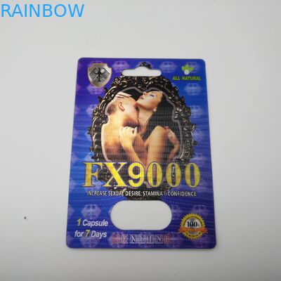 สินค้าคงคลัง FX 9000 บัตรบรรจุภัณฑ์พุพอง 3D สำหรับบรรจุแคปซูลพลาสติกเสริมชาย