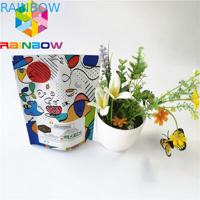 ถุงฟอยล์อลูมิเนียมป้องกันกลิ่นบรรจุภัณฑ์ Mylar ซิปล็อคพลาสติกสำหรับกาแฟ