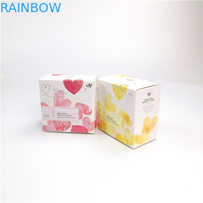 กระดาษน้ำหนักเบากระดาษแข็งของขวัญบรรจุภัณฑ์กล่องพับสี CMYK สำหรับน้ำหอม