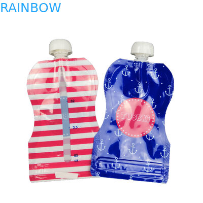 ถุงบรรจุอาหารรางน้ำเด็กบรรจุวัสดุลามิเนตสี CMYK สำหรับเครื่องดื่ม