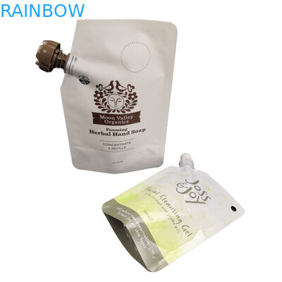 เครื่องสำอางพอกหน้าพวย Doypack กระเป๋าหัวฉีดกระเป๋า 10ml 50ml 100ml สำหรับแพ็คเกจของเหลวโลชั่น