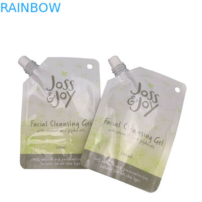 เครื่องสำอางพอกหน้าพวย Doypack กระเป๋าหัวฉีดกระเป๋า 10ml 50ml 100ml สำหรับแพ็คเกจของเหลวโลชั่น