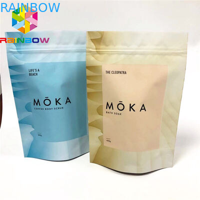 บรรจุภัณฑ์ถุงพลาสติกน้ำหนักเบาอาหารเกรดยืนขึ้นกระเป๋าสำหรับ Cbd Body Scrub